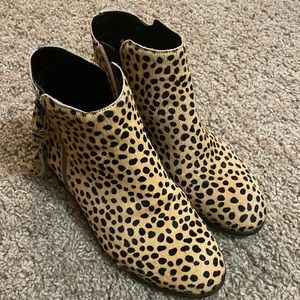 Sole society leopard booties